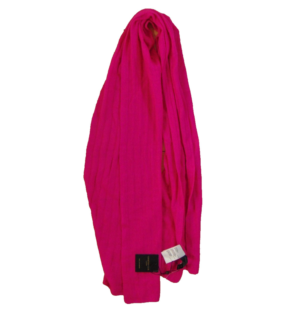 Charter Club Womens Pink Ribbed Cashmere Scarf One Size